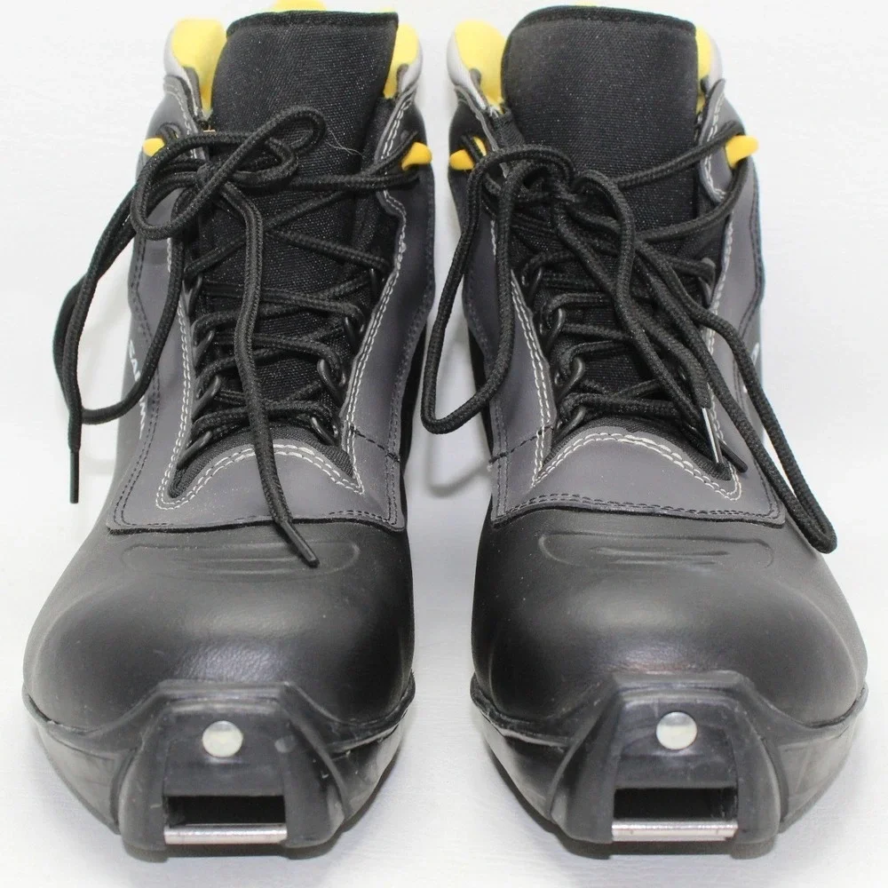 Salomon E3 Cross Country Ski Boots Mens 9.5 Black Grey‎ SNS Profil 88501331